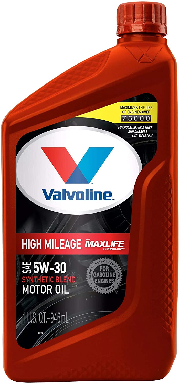 Valvoline™ High Mileage Maxlife™ Technology Motor Oil SAE 5W-30 -  | Container: 1 Qt Bottle | Shipped as: Case of 6 X 1 Qt Bottles - Automotive Engine Oils